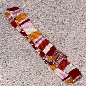 Colorful Knit Loop Belt
